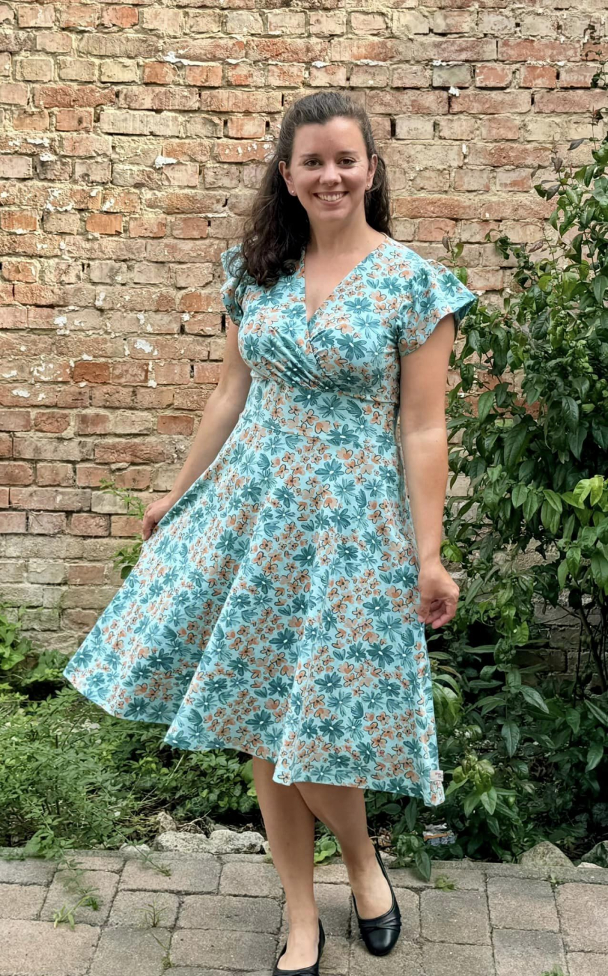 Papierschnittmuster: Kleid Felia Gr. 34 - 50, optional mit gratis Ebook - Kopie